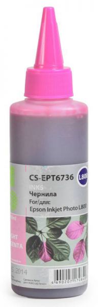 Чернила Cactus CS-EPT6736 для Epson L800 ,светло-пурпурный 100 мл
