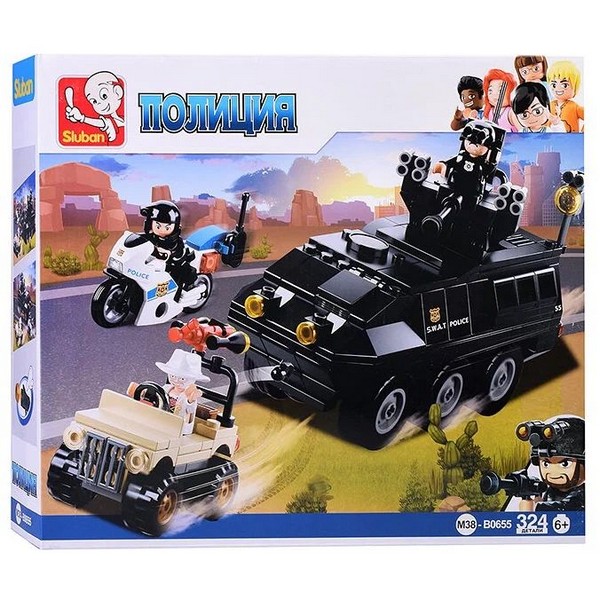 Конструктор Sluban Полиция. Полицейская операция (M38-B0655) 324 деталей