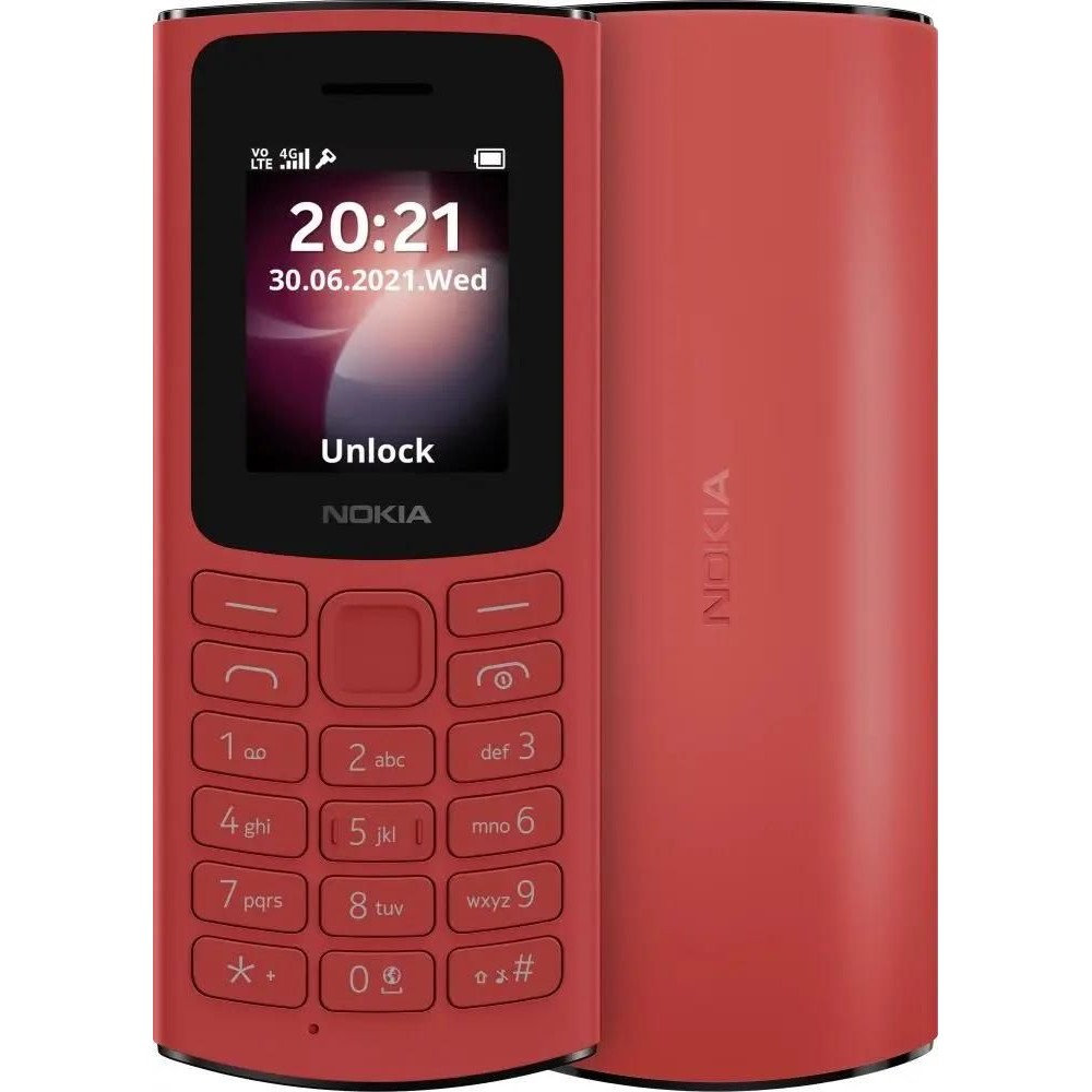 Сотовый телефон Nokia 106 (TA-1564) DS EAC красный